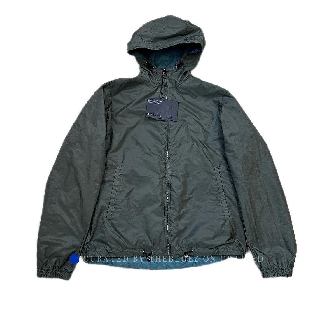 Prada Reversible Blue Logo Jacket Size US M / EU 48-50 / 2 - 6 Thumbnail