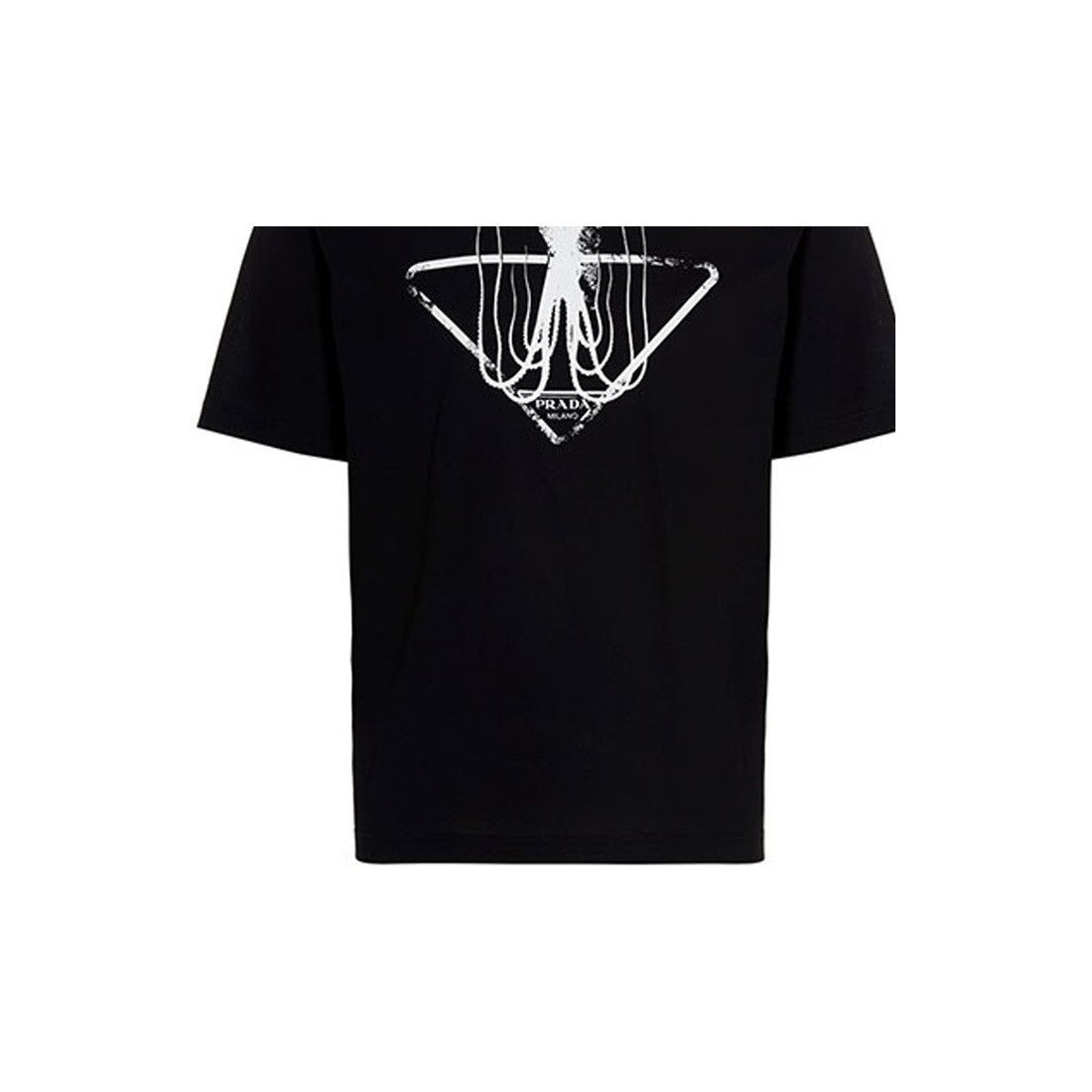 Prada Graphic Print Black T-Shirt in Size M Size US M / EU 48-50 / 2 - 13 Thumbnail