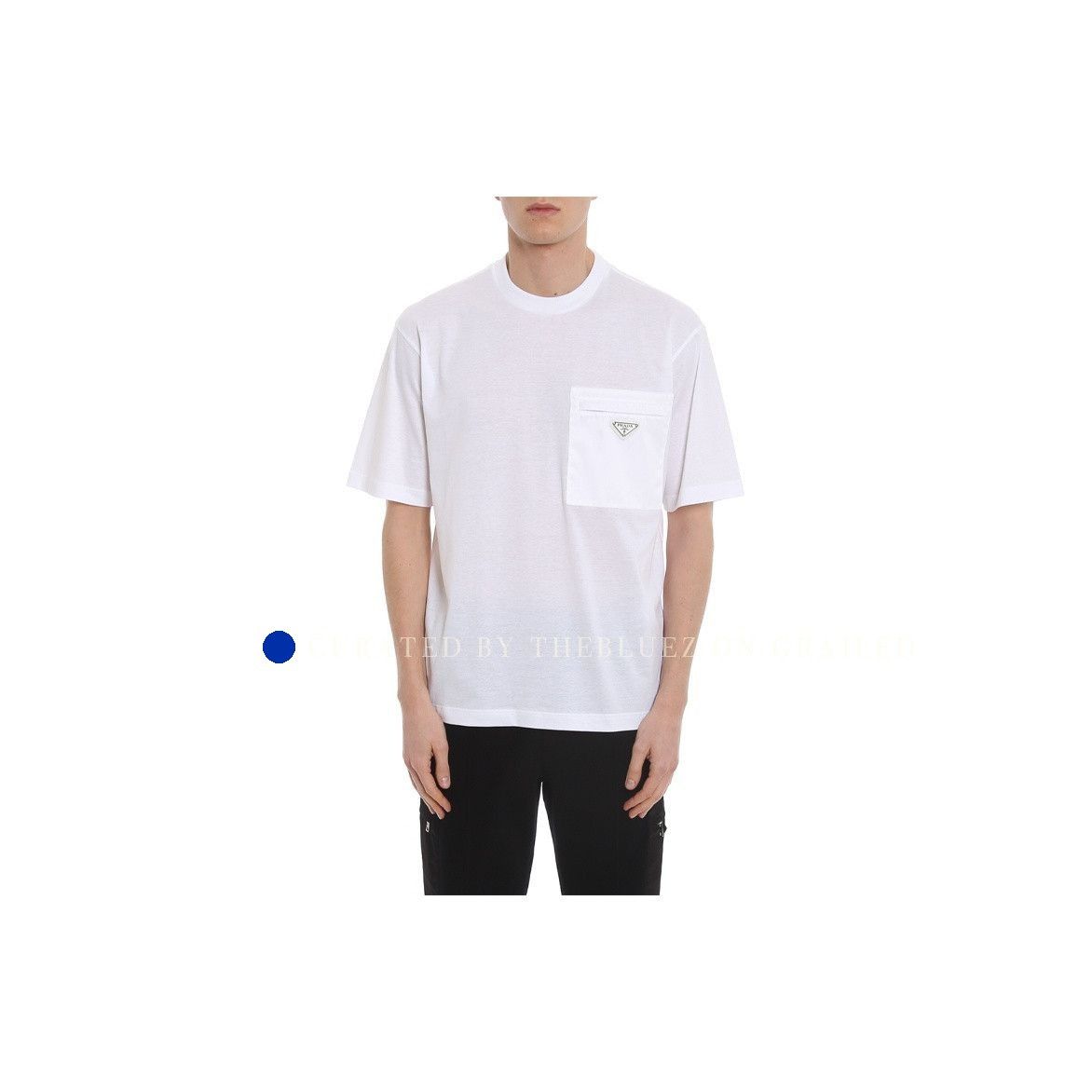 Prada Minimalistic Pocket Logo Tee in White Size US L / EU 52-54 / 3 - 7 Thumbnail