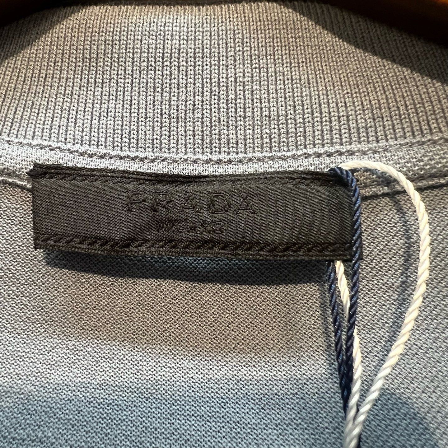 Prada Striped Collar Pocket Polo in Blue Size US M / EU 48-50 / 2 - 3 Thumbnail