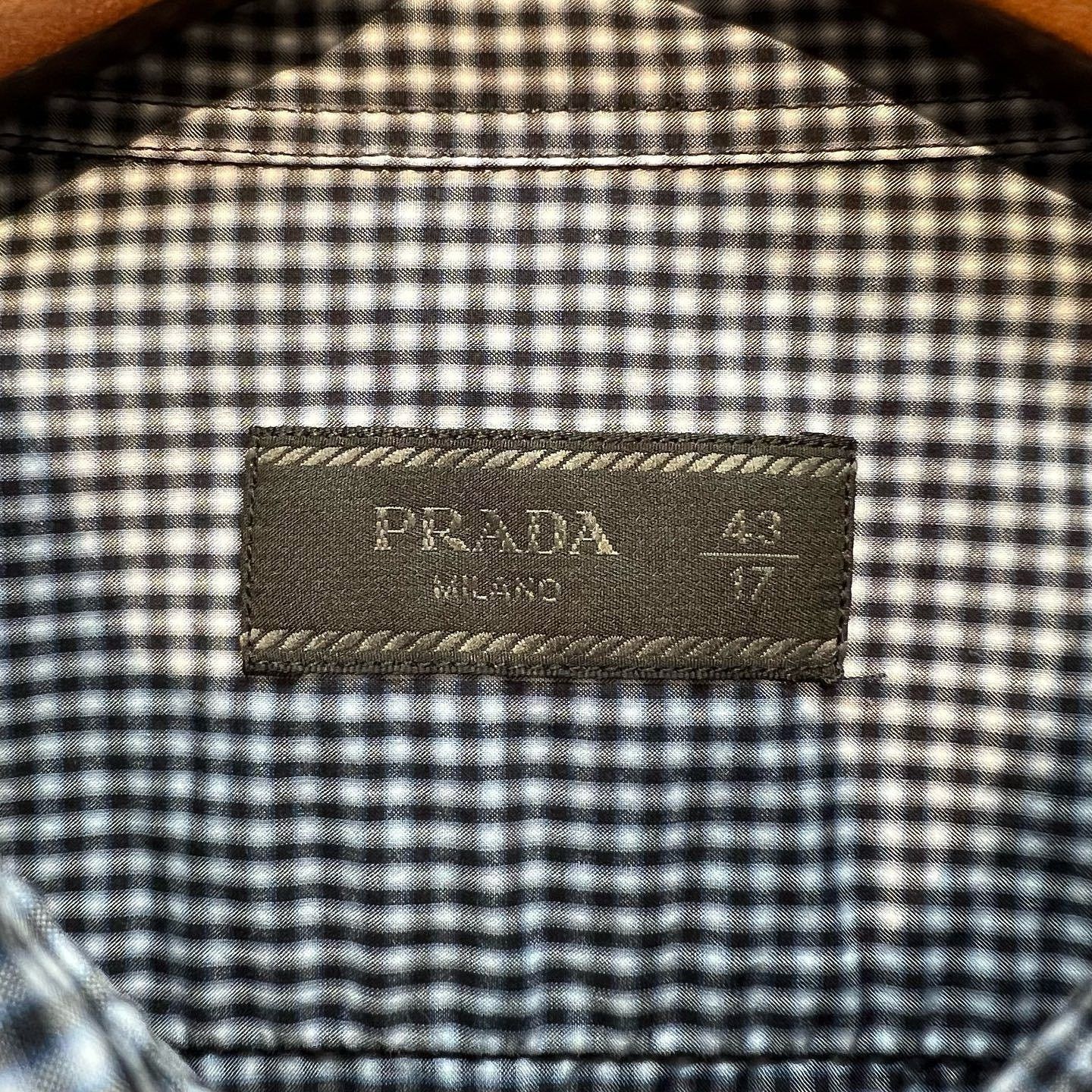 Prada Gingham Check Button Up Shirt in Blue Size US XL / EU 56 / 4 - 3 Thumbnail