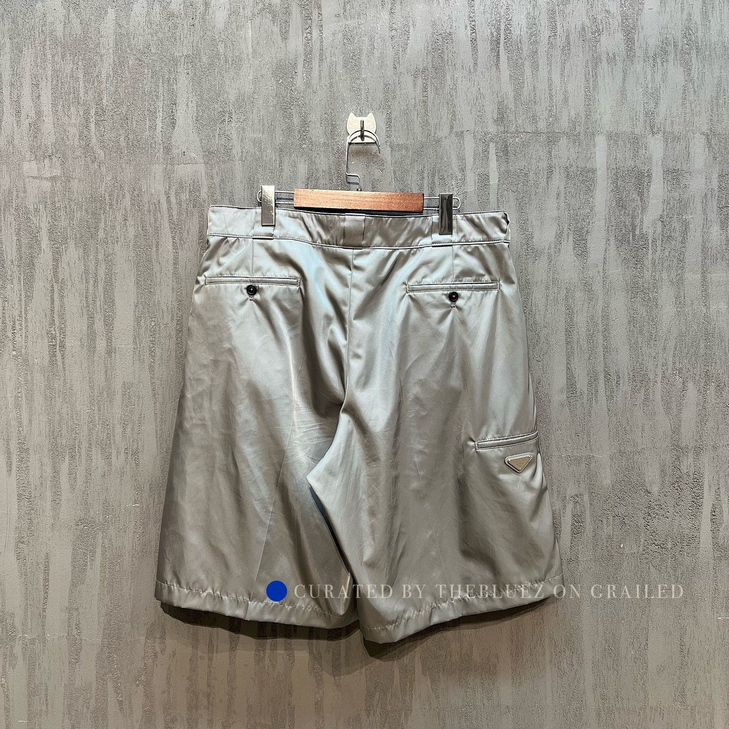 Prada Lightweight Gray Nylon Shorts Size 36 Size US 36 / EU 52 - 2 Thumbnail