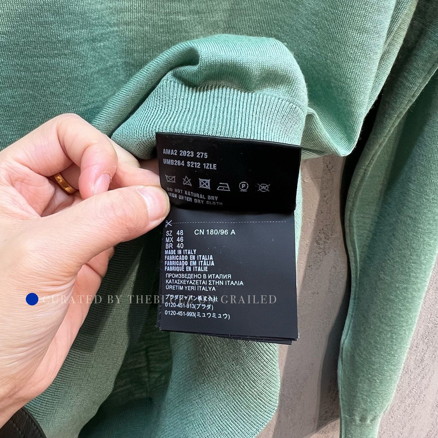 Prada Logo Knit Sweater in Rich Green Size US M / EU 48-50 / 2 - 4 Thumbnail