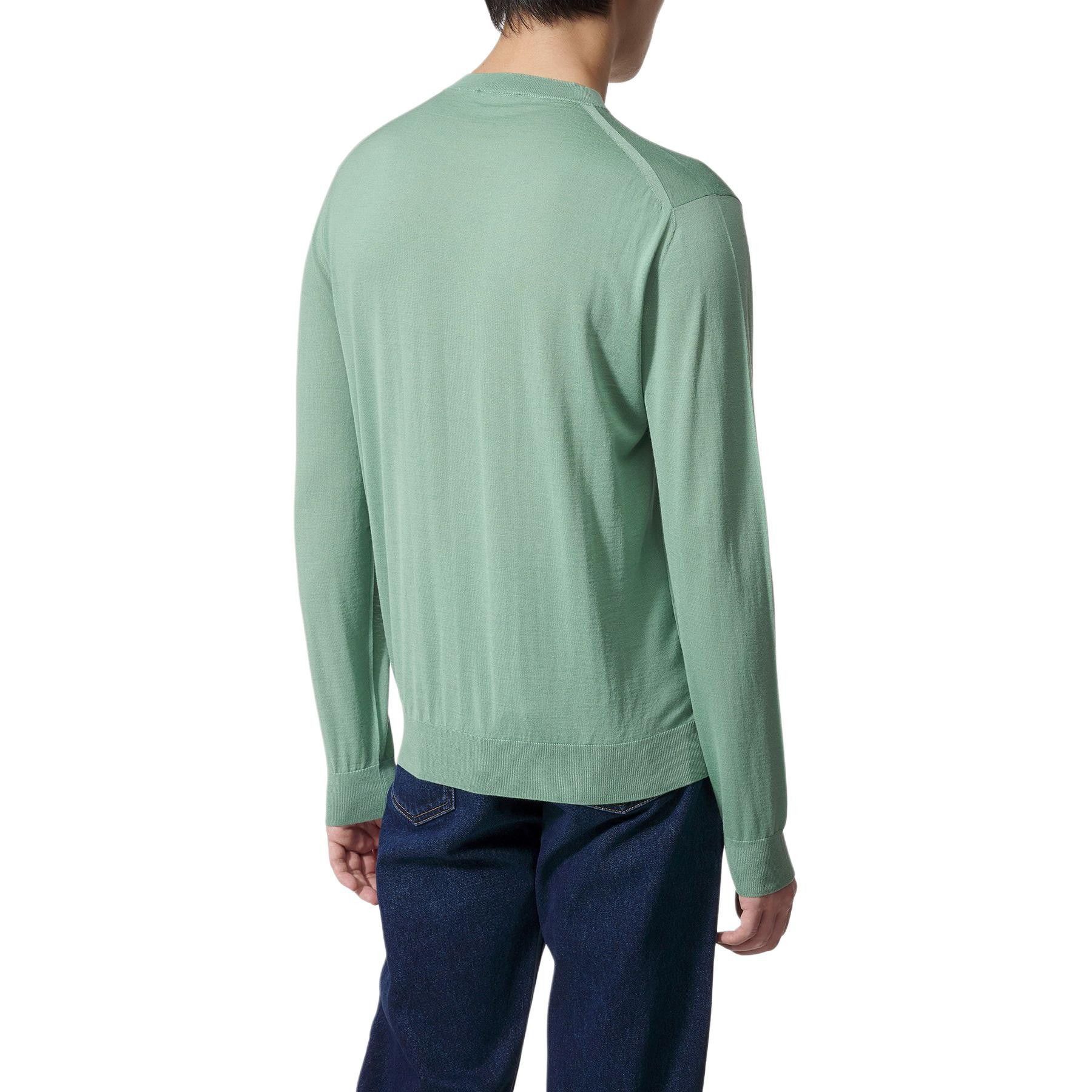 Prada Logo Knit Sweater in Rich Green Size US M / EU 48-50 / 2 - 13 Thumbnail