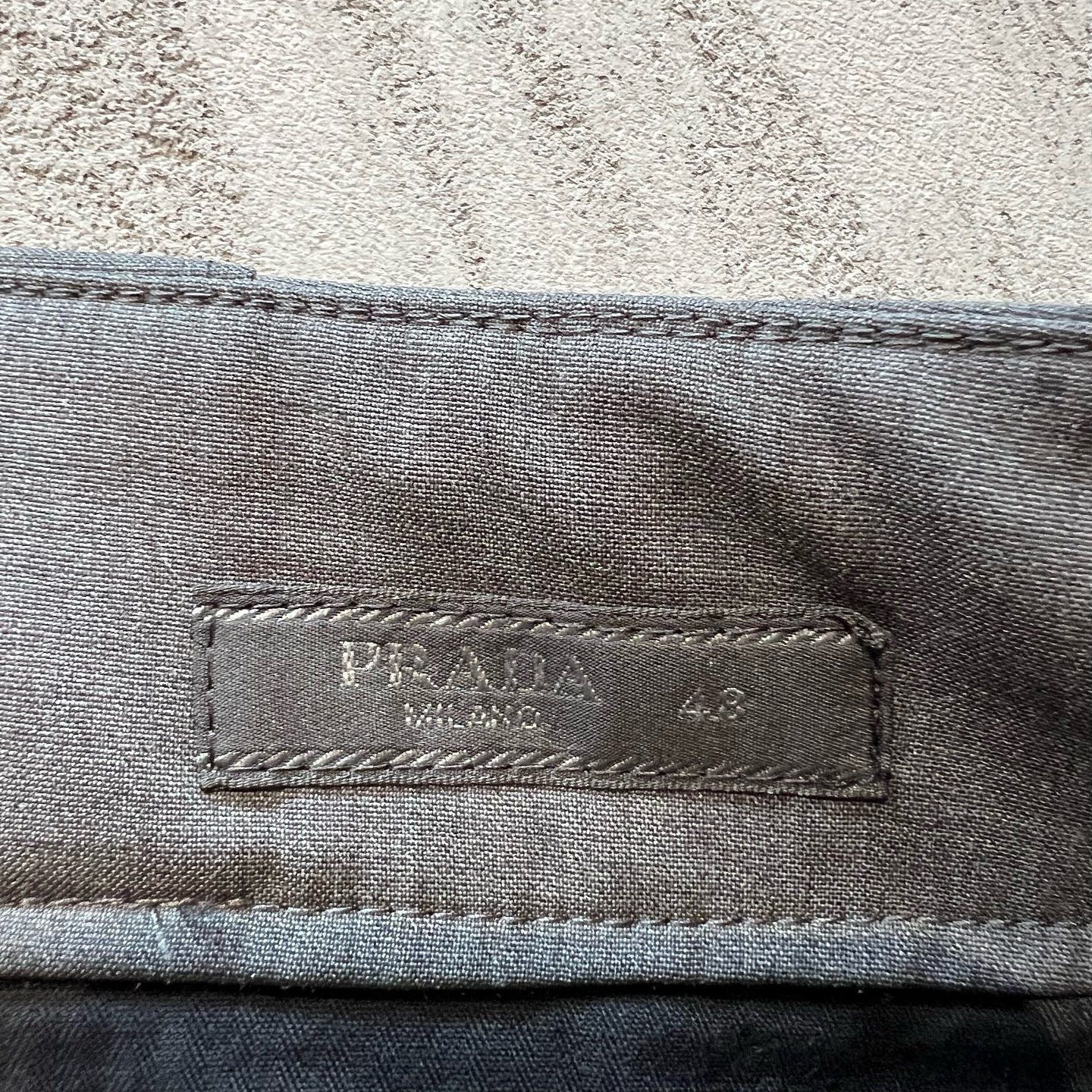 Prada Elegant Gray Wool Trousers Size US 32 / EU 48 - 3 Thumbnail