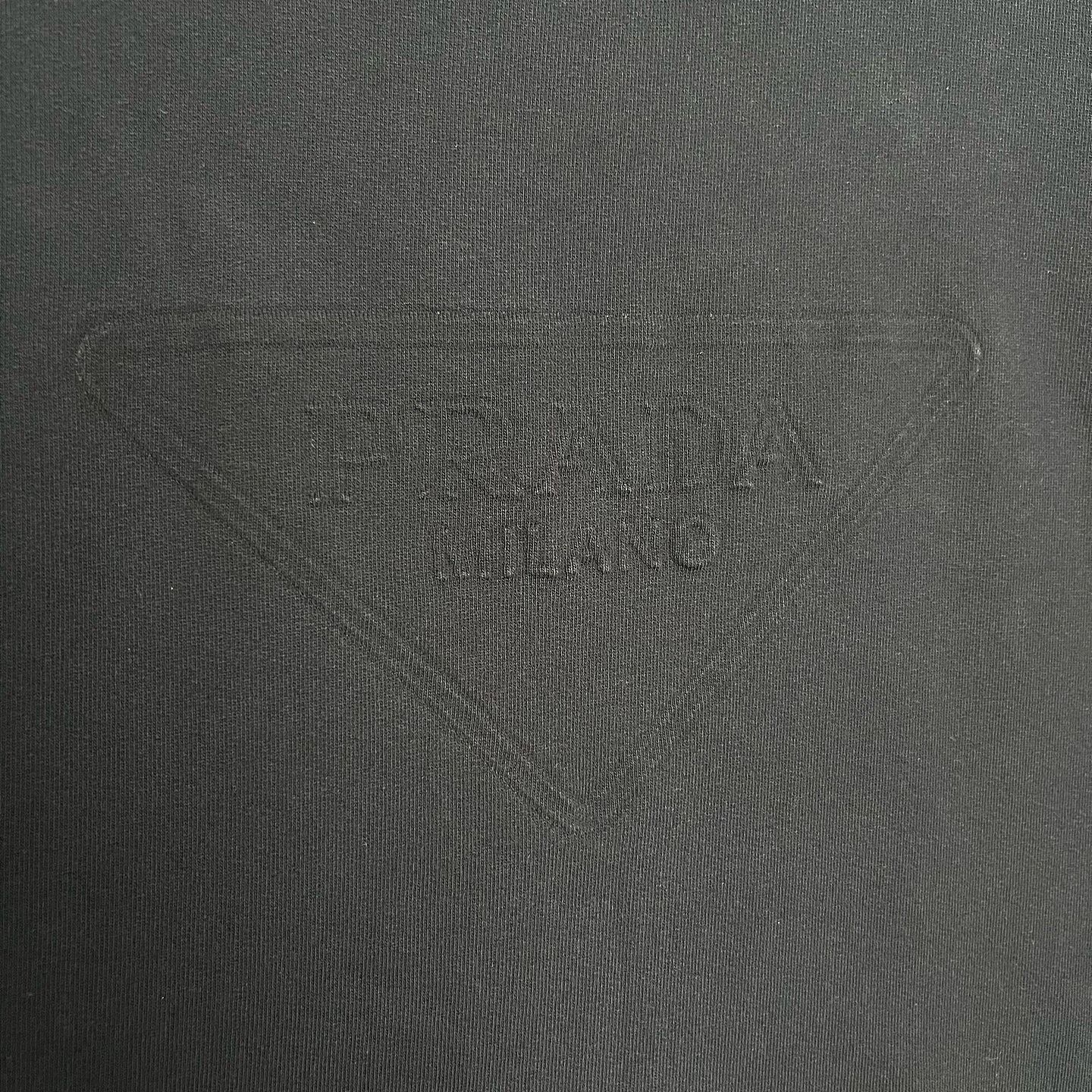 Prada Black Embossed Logo T-Shirt Size US M / EU 48-50 / 2 - 5 Thumbnail