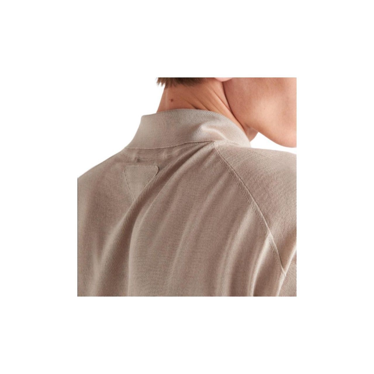 Prada Knit Polo Shirt in Beige Size US S / EU 44-46 / 1 - 9 Thumbnail