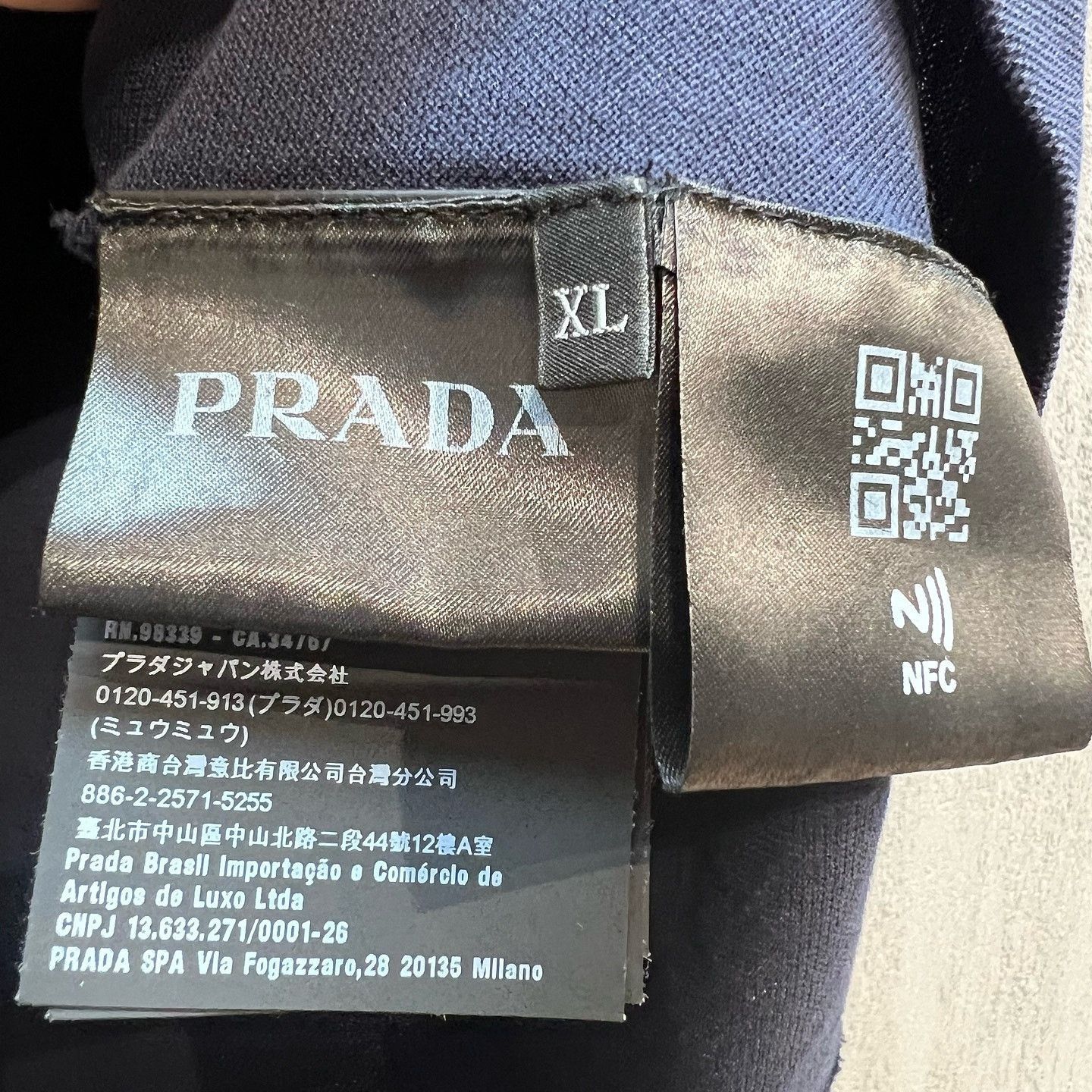 Prada Sleek Navy Polo Shirt in XL Size US XL / EU 56 / 4 - 4 Thumbnail