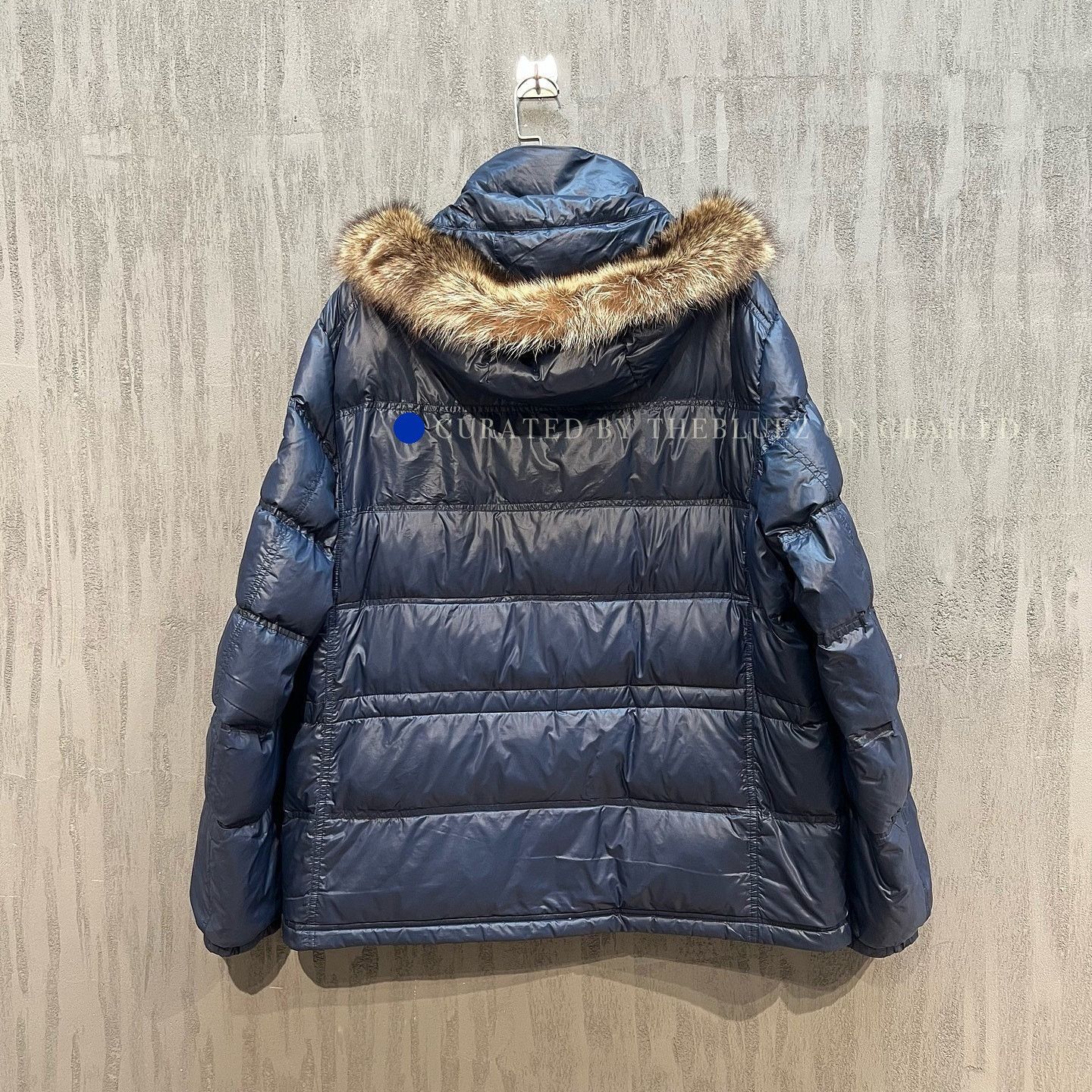 Prada Plush Hooded Down Jacket in Deep Blue Size US XXL / EU 58 / 5 - 2 Thumbnail