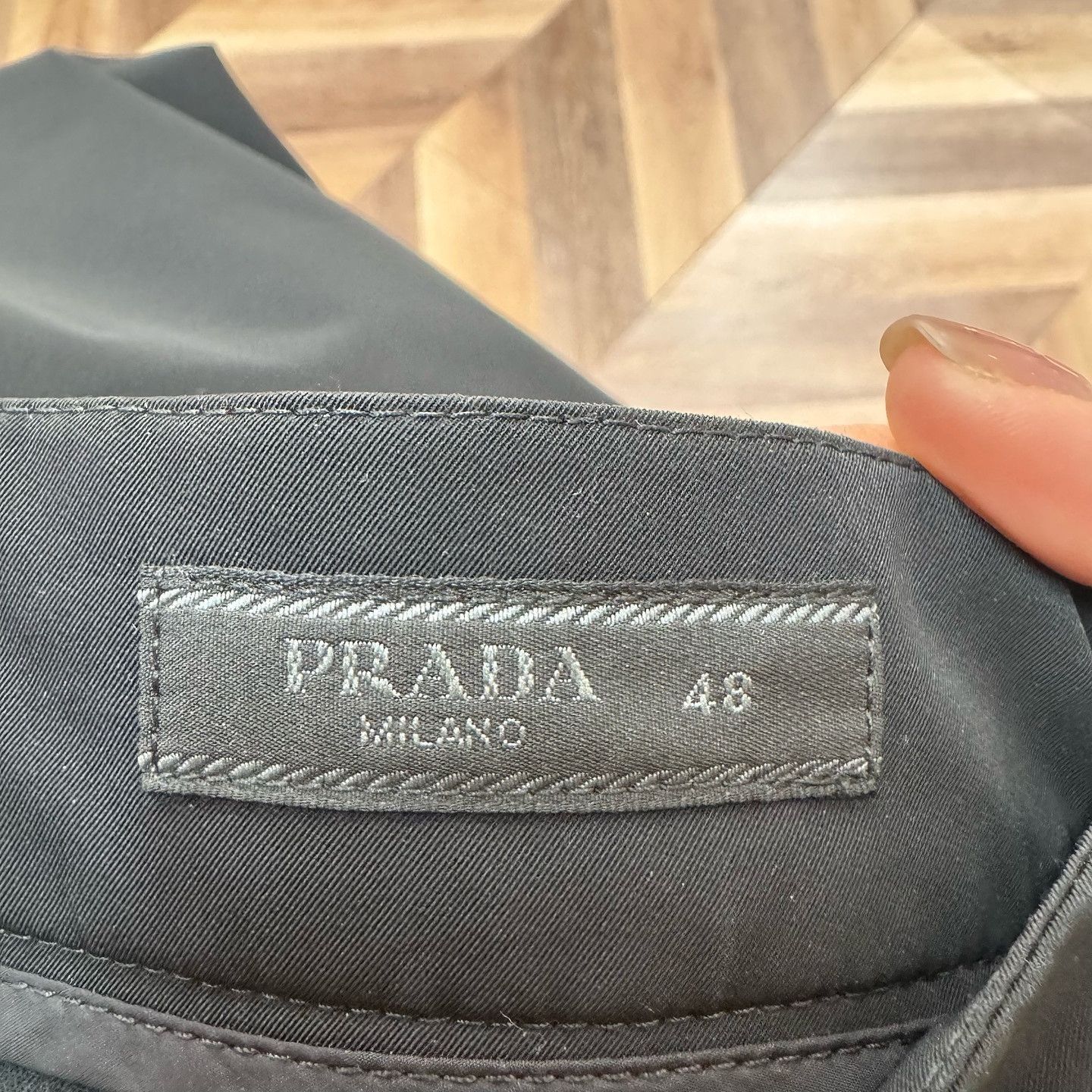 Prada Sleek Black Casual Trousers in Size 32 Size US 32 / EU 48 - 3 Thumbnail