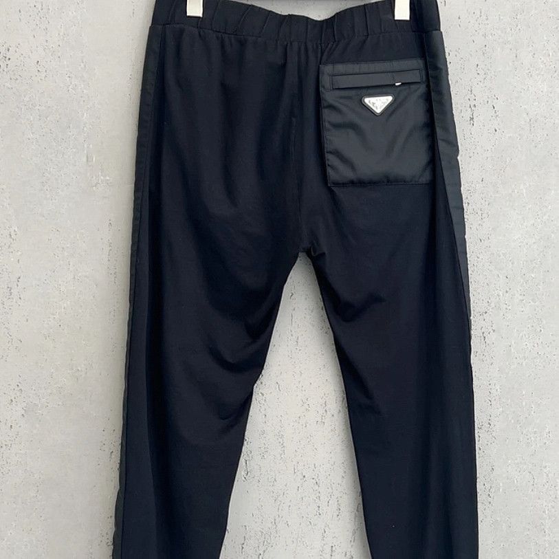 Prada Stylish Black Joggers with Logo Patch Size US 32 / EU 48 - 6 Thumbnail