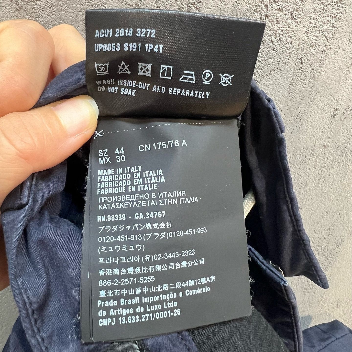 Prada Stylish Blue Cotton Shorts Size 28 Size US 28 / EU 44 - 4 Thumbnail