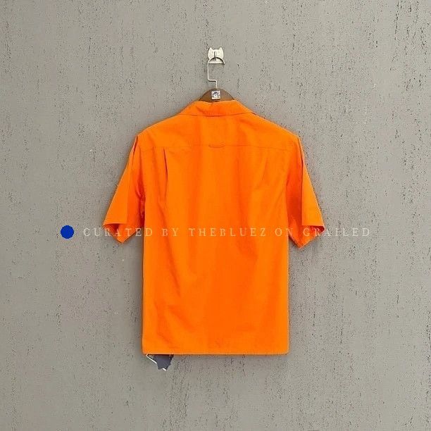 Prada Bright Orange Short Sleeve Button-Up Shirt Size US S / EU 44-46 / 1 - 2 Thumbnail