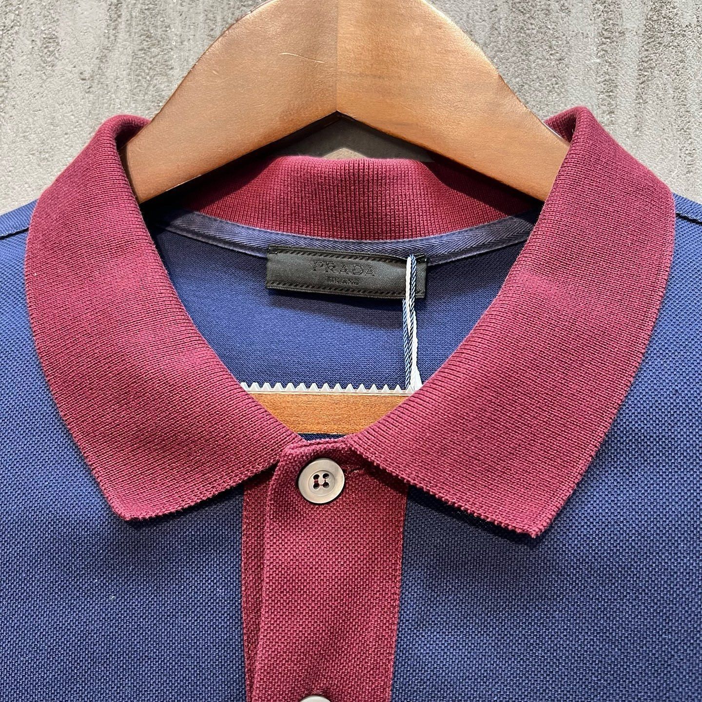 Prada Colorblock Polo in Blue - Size XL Size US XL / EU 56 / 4 - 9 Thumbnail