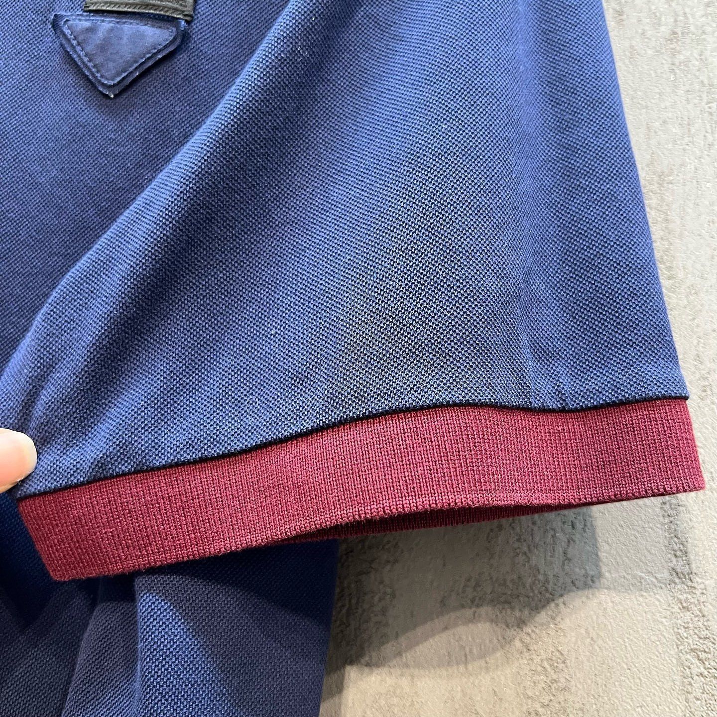 Prada Colorblock Polo in Blue - Size XL Size US XL / EU 56 / 4 - 6 Thumbnail