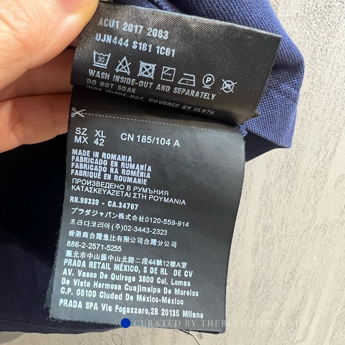 Prada Colorblock Polo in Blue - Size XL Size US XL / EU 56 / 4 - 4 Thumbnail