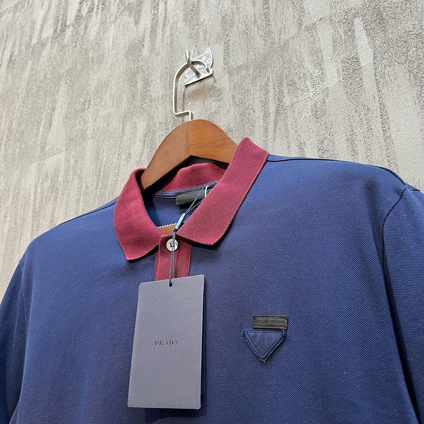 Prada Colorblock Polo in Blue - Size XL Size US XL / EU 56 / 4 - 8 Thumbnail