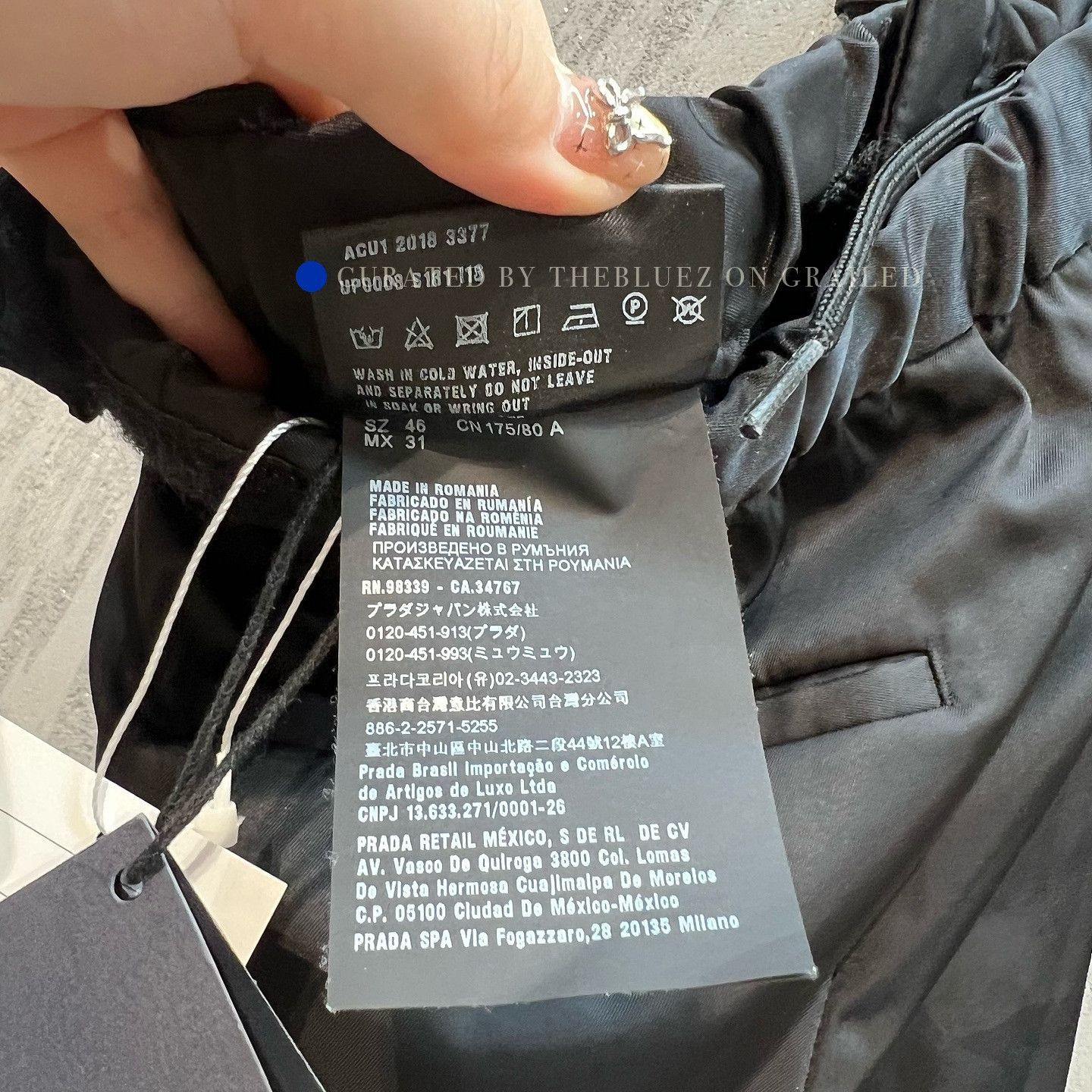 Prada Sleek Black Nylon Joggers Size US 30 / EU 46 - 4 Thumbnail