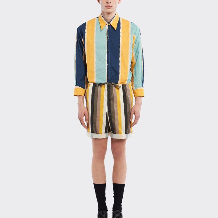 Prada Colorful Striped Casual Shorts Size US 36 / EU 52 - 10 Thumbnail