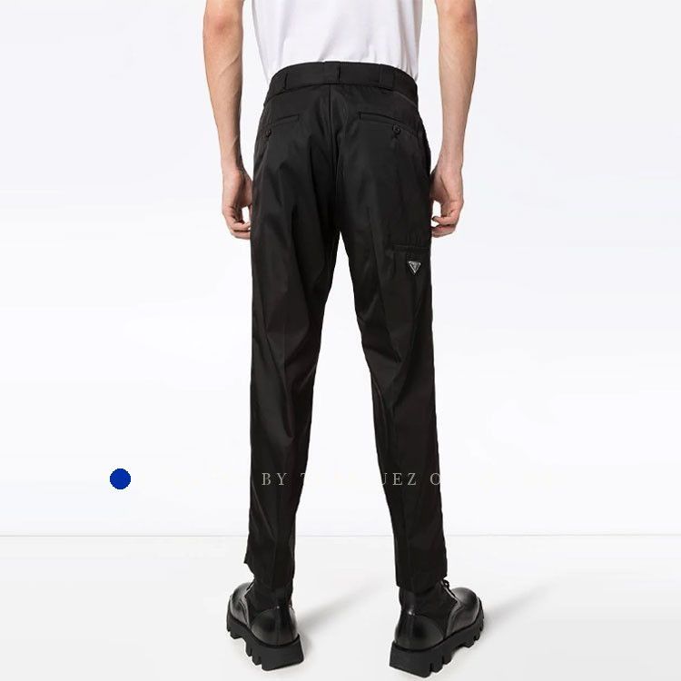 Prada Sleek Black Nylon Casual Pants Size US 34 / EU 50 - 9 Thumbnail