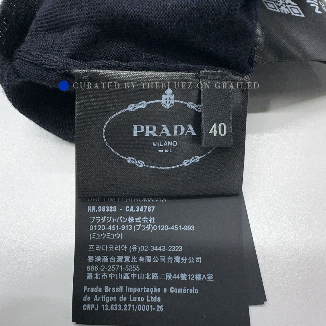 Prada Lightweight Blue Polo Shirt in Size XXS Size US XXS / EU 40 - 5 Thumbnail