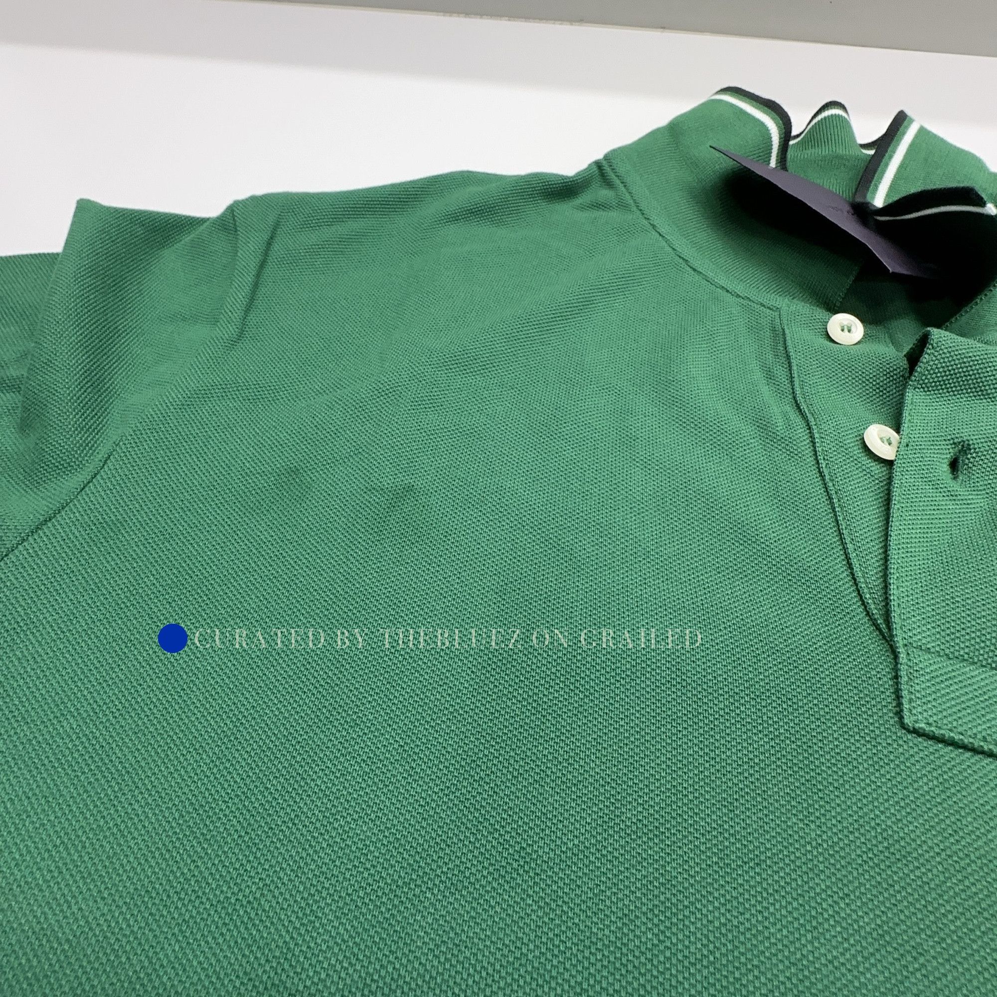 Prada Logo Trim Polo Shirt in Green Size US XL / EU 56 / 4 - 6 Thumbnail