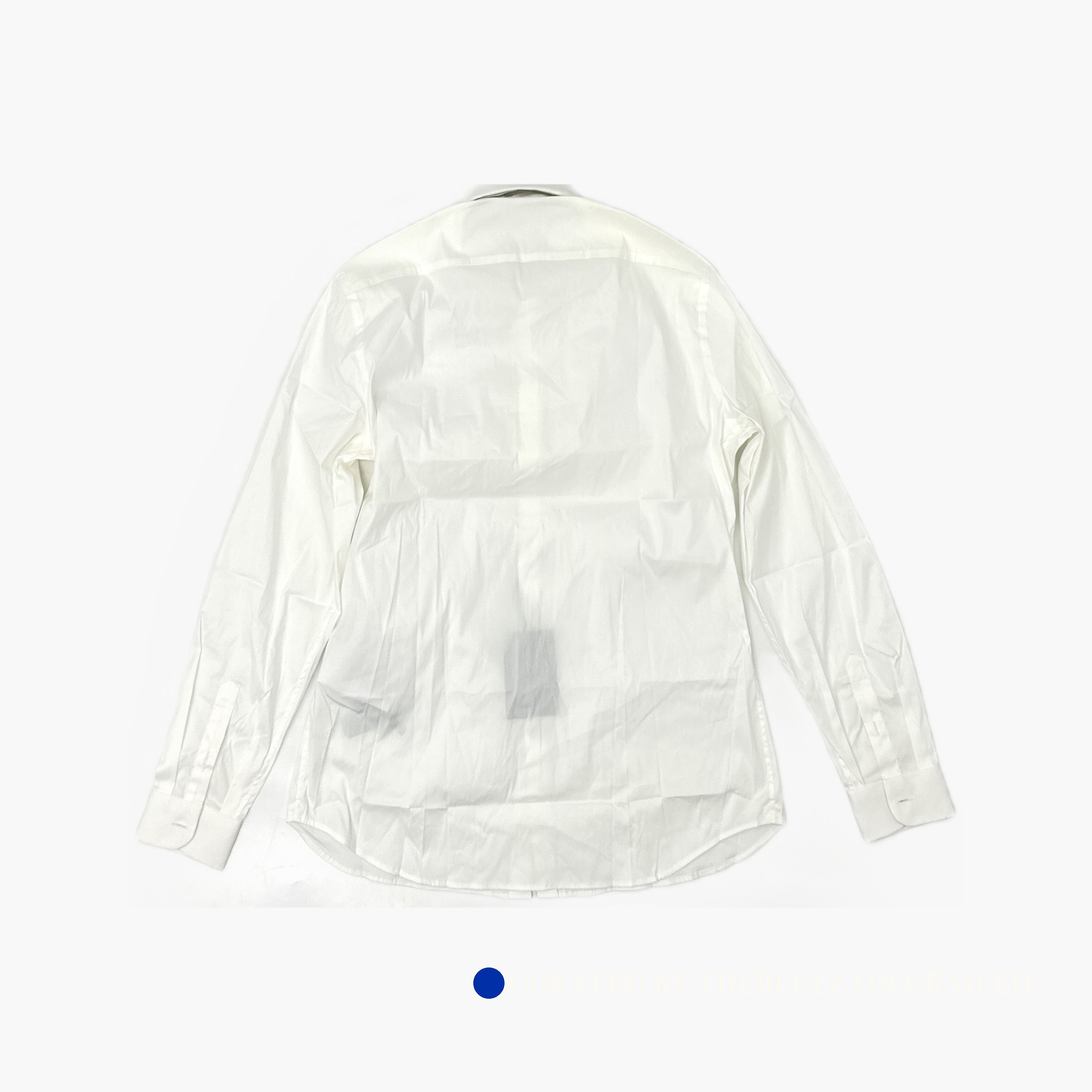 Prada Classic Stretch Button Up Shirt in White Size US M / EU 48-50 / 2 - 2 Thumbnail