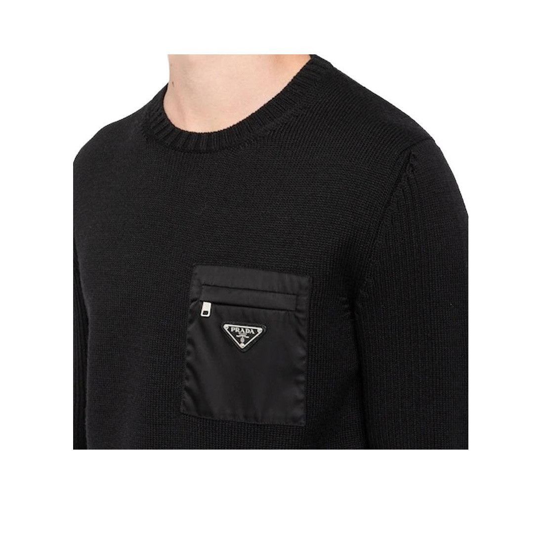 Prada Re-Nylon Pocket Sweater in Black Size US M / EU 48-50 / 2 - 9 Thumbnail