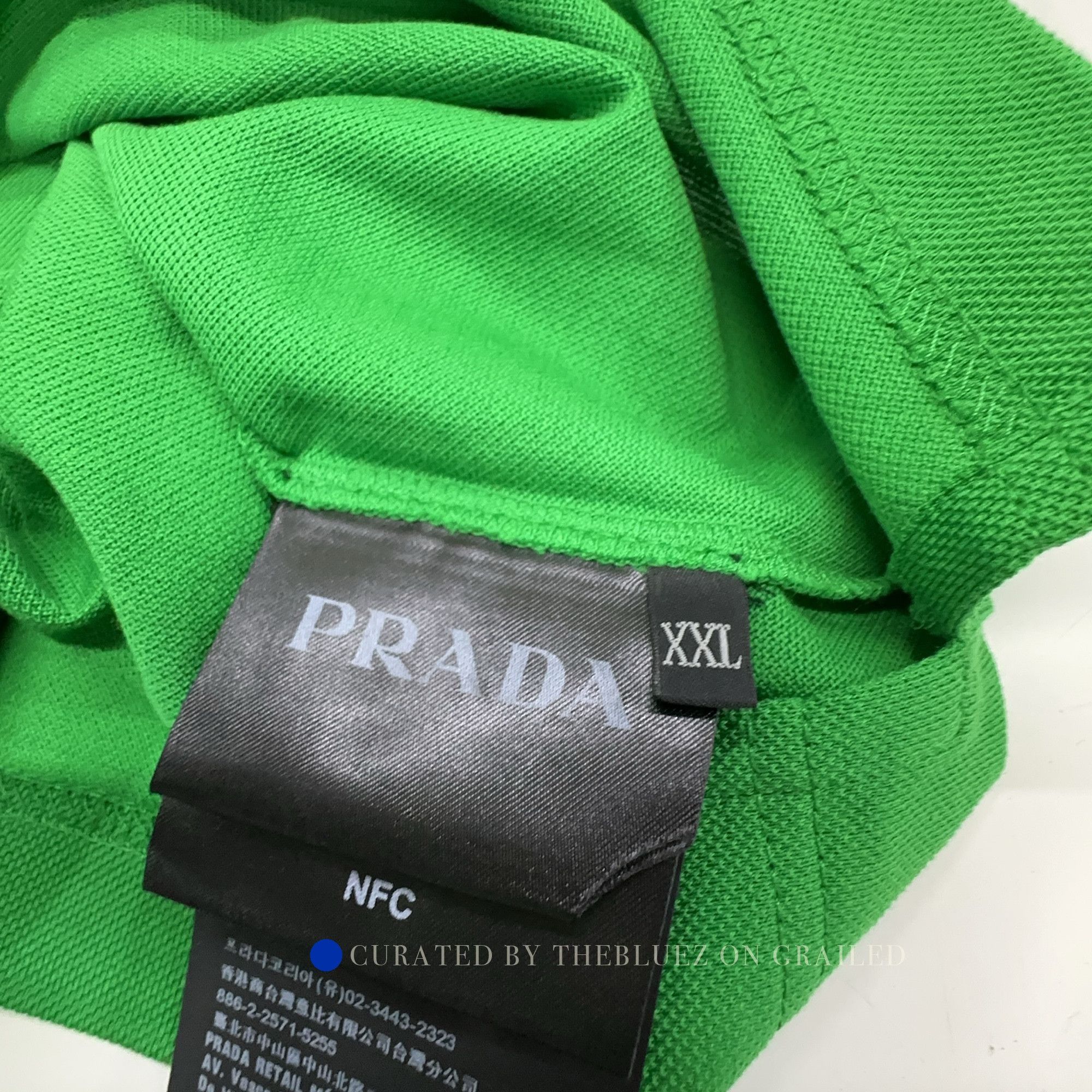 Prada Classic Green Polo Shirt in XXL Size US XXL / EU 58 / 5 - 5 Thumbnail