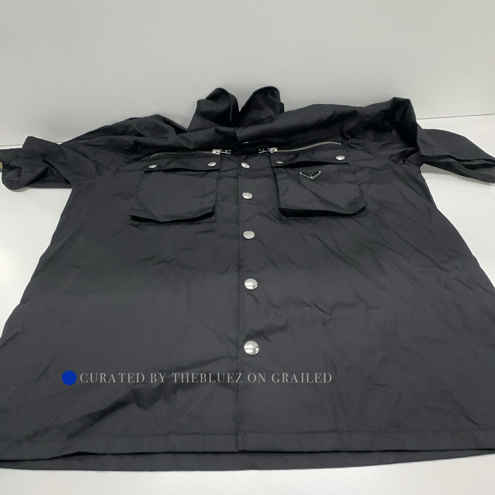 Prada Utility Nylon Shirt in Black, Size M Size US M / EU 48-50 / 2 - 9 Thumbnail