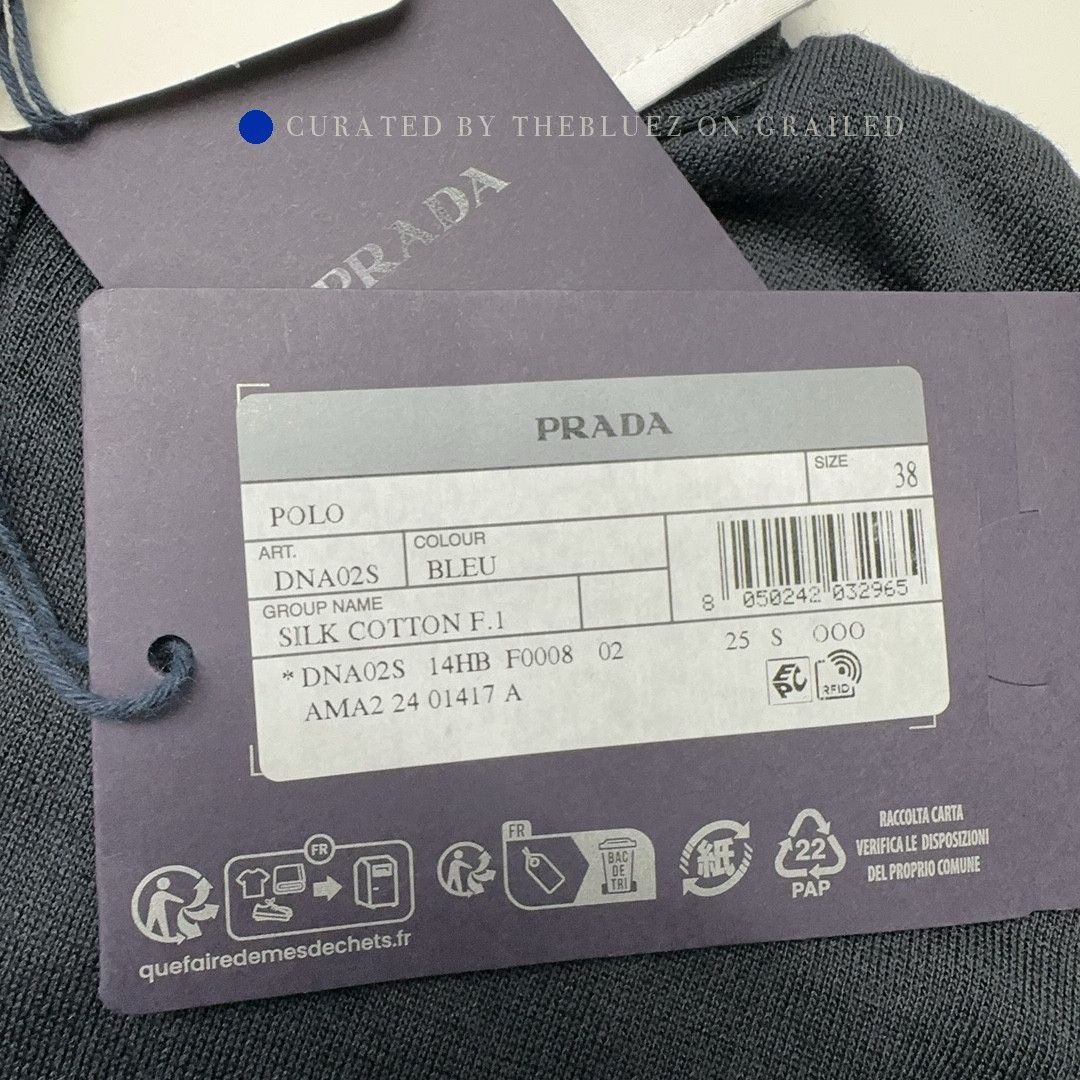 Prada Classic Black Long Sleeve Knit Polo Size US S / EU 44-46 / 1 - 5 Thumbnail