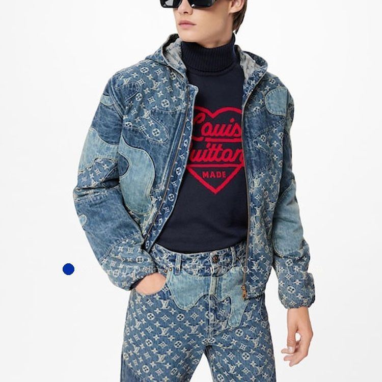 Louis Vuitton Stylish Blue Denim Jacket in Size S Size US S / EU 44-46 / 1 - 8 Thumbnail