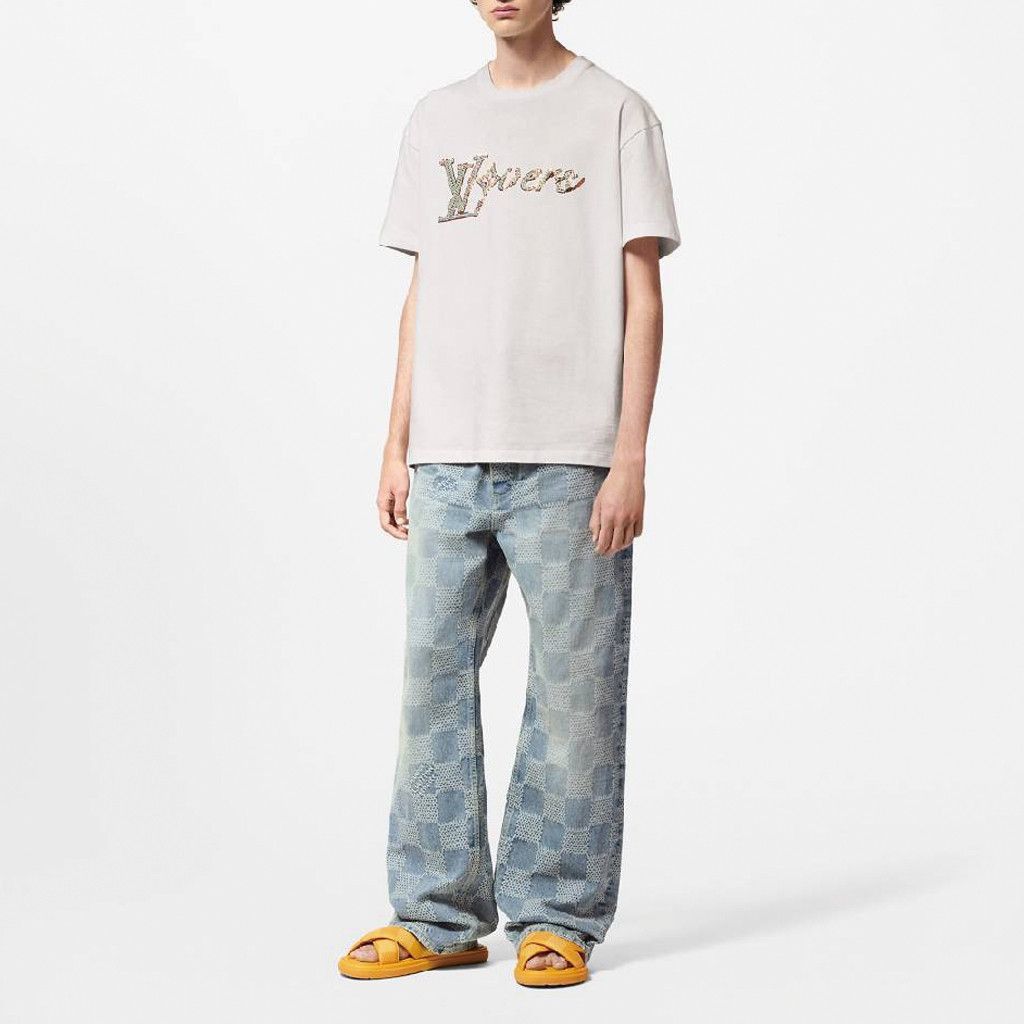 Louis Vuitton Embroidered Lovers Logo Short Sleeve T-Shirt Size US L / EU 52-54 / 3 - 5 Thumbnail
