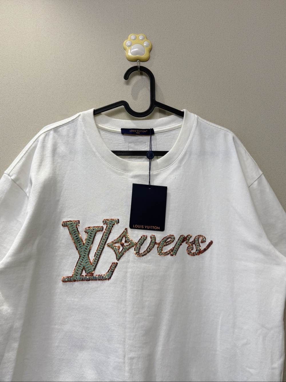 Louis Vuitton Embroidered Lovers Logo Short Sleeve T-Shirt Size US L / EU 52-54 / 3 - 3 Thumbnail
