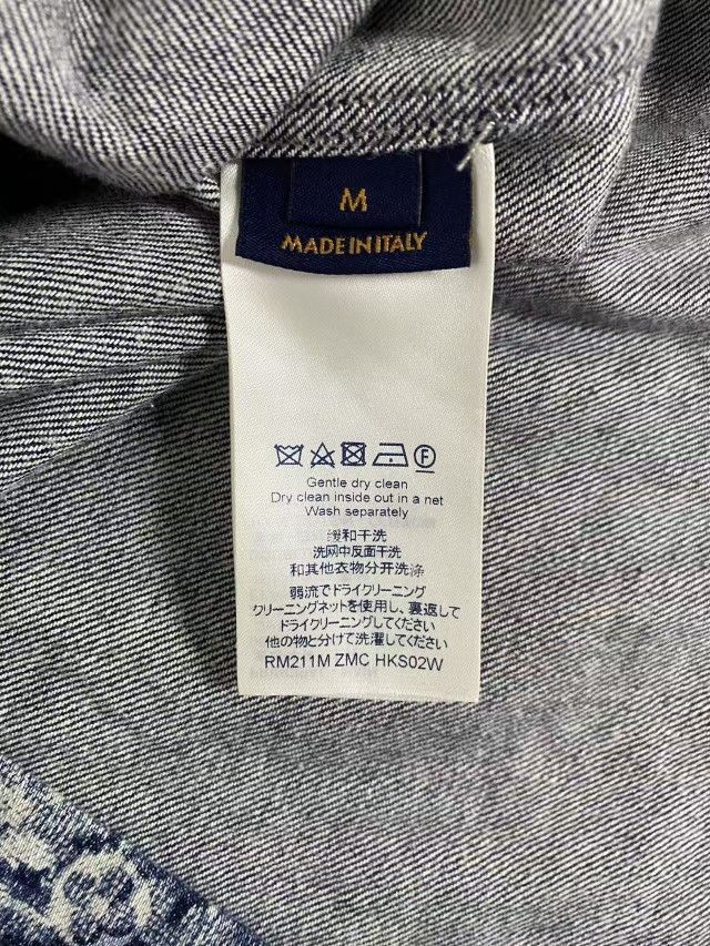 Louis Vuitton Blue Monogram Print Button-Up Shirt Size US M / EU 48-50 / 2 - 4 Thumbnail