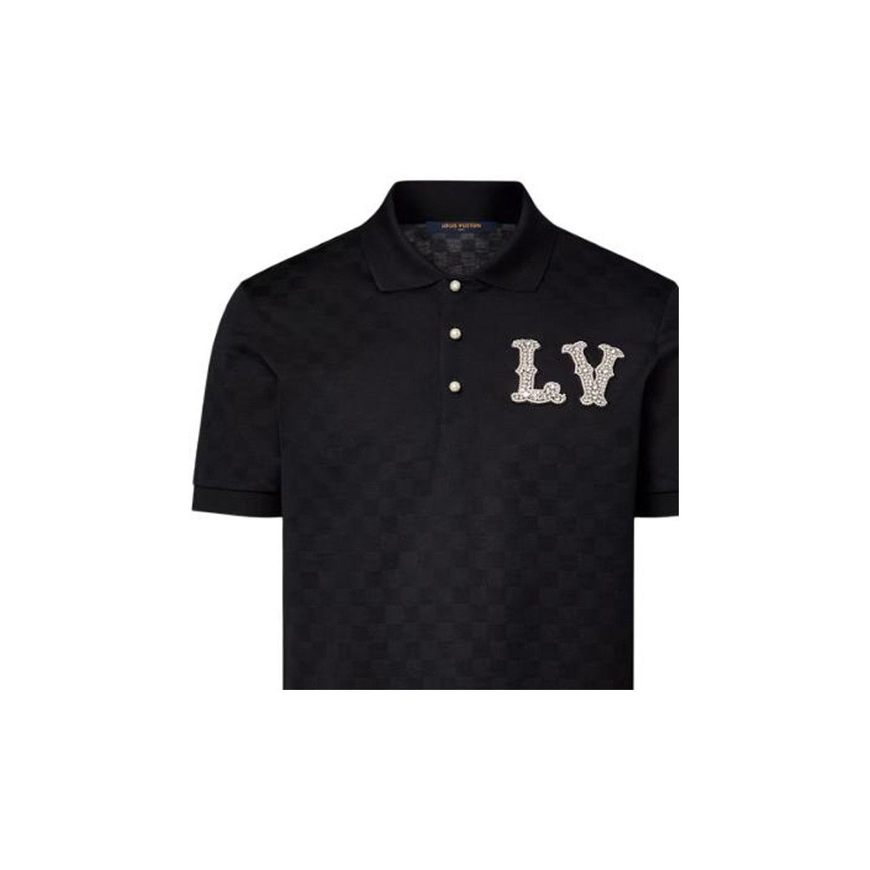 Louis Vuitton Elegant Black Rhinestone Polo Shirt Size US S / EU 44-46 / 1 - 9 Thumbnail