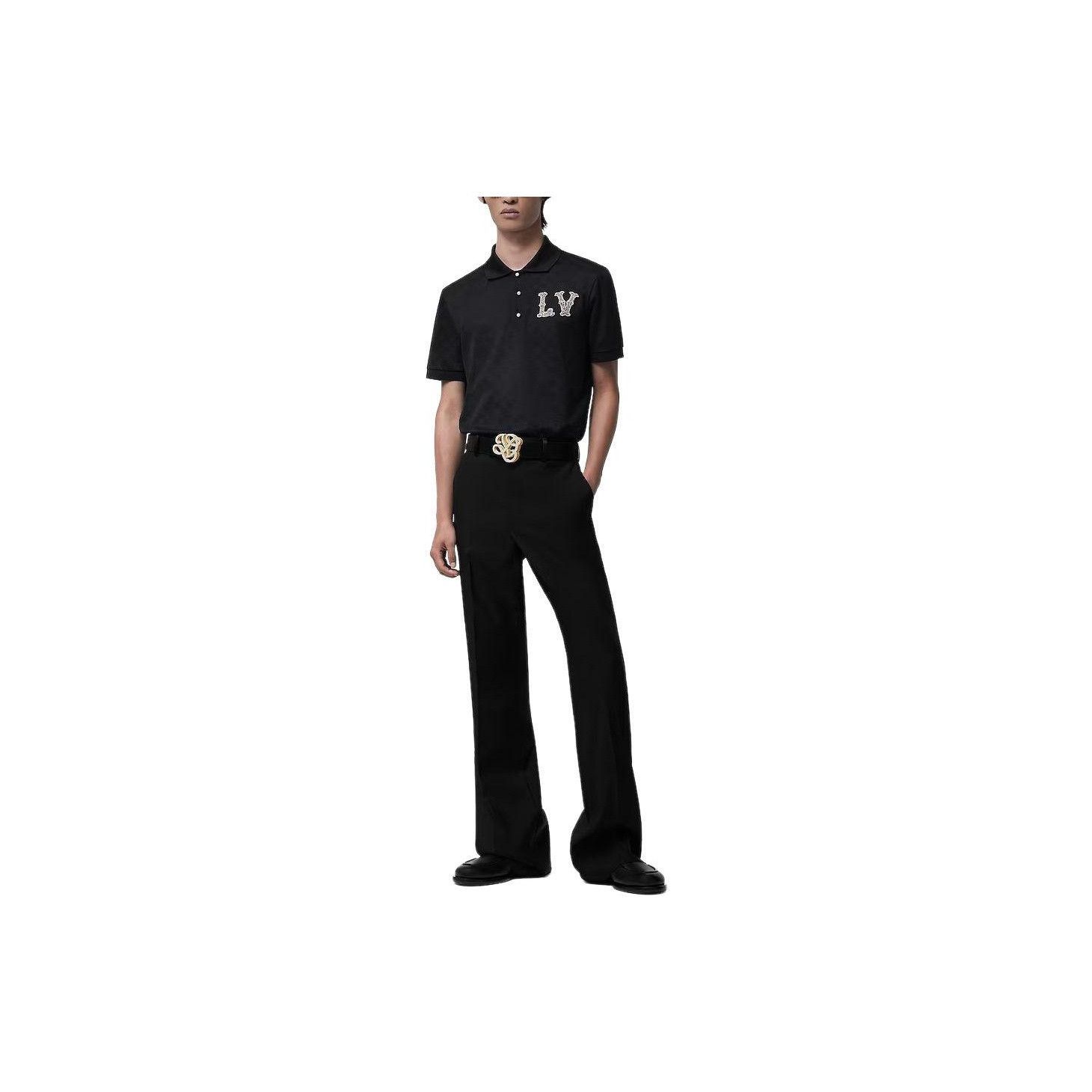 Louis Vuitton Elegant Black Rhinestone Polo Shirt Size US S / EU 44-46 / 1 - 5 Thumbnail