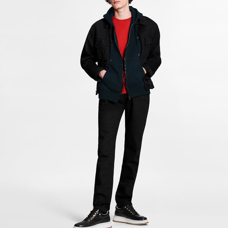 Louis Vuitton Full Zip Hooded Sweatshirt in Black Size US L / EU 52-54 / 3 - 7 Thumbnail