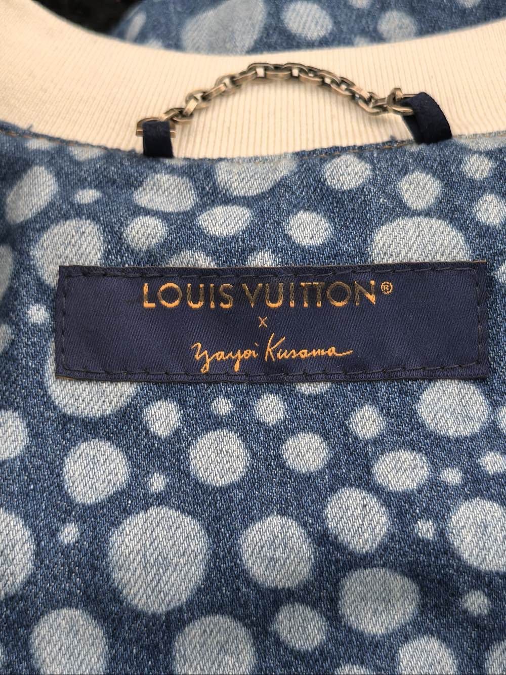 Louis Vuitton Blue Denim Shirt with Dot Pattern Size US L / EU 52-54 / 3 - 3 Thumbnail