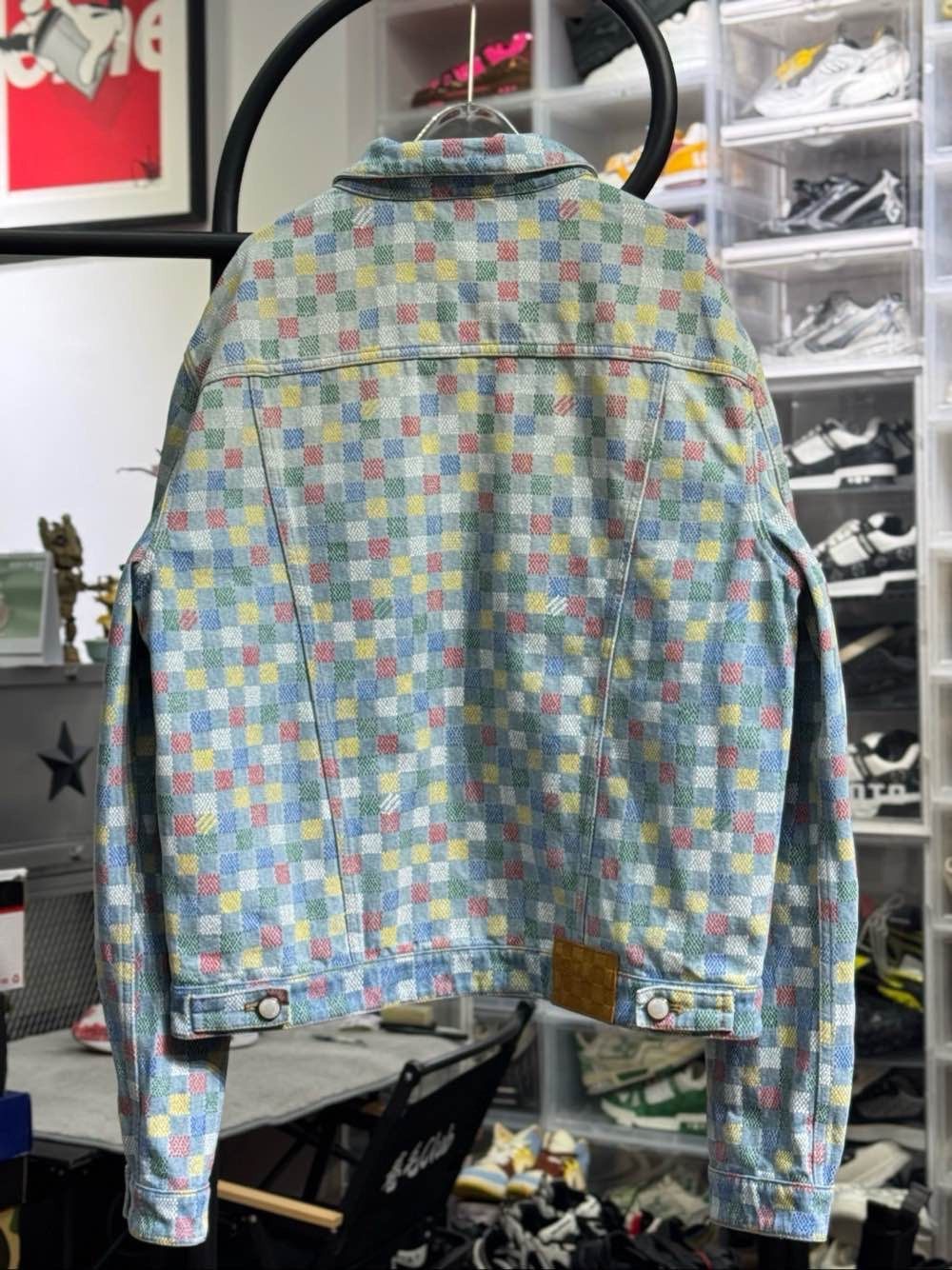Louis Vuitton Damier Check Denim Jacket in Multi Size US XL / EU 56 / 4 - 2 Thumbnail