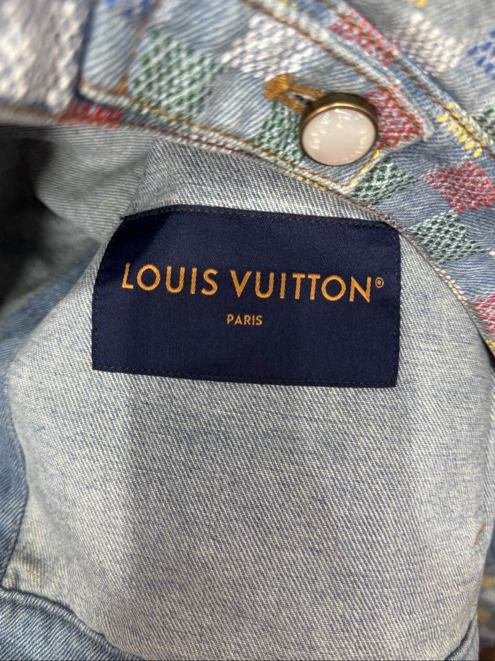 Louis Vuitton Damier Check Denim Jacket in Multi Size US XL / EU 56 / 4 - 3 Thumbnail