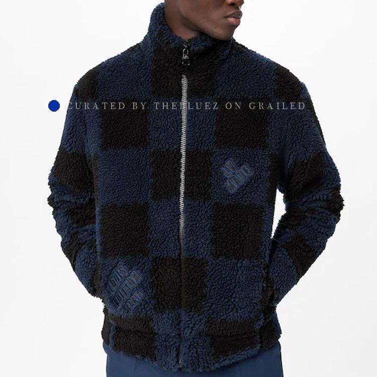 Louis Vuitton Damier Fleece Jacket in Blue, Size M Size US M / EU 48-50 / 2 - 5 Thumbnail