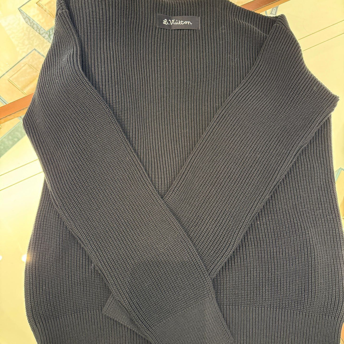 Louis Vuitton Black Bear Ornament Knit Sweater Size US M / EU 48-50 / 2 - 2 Thumbnail