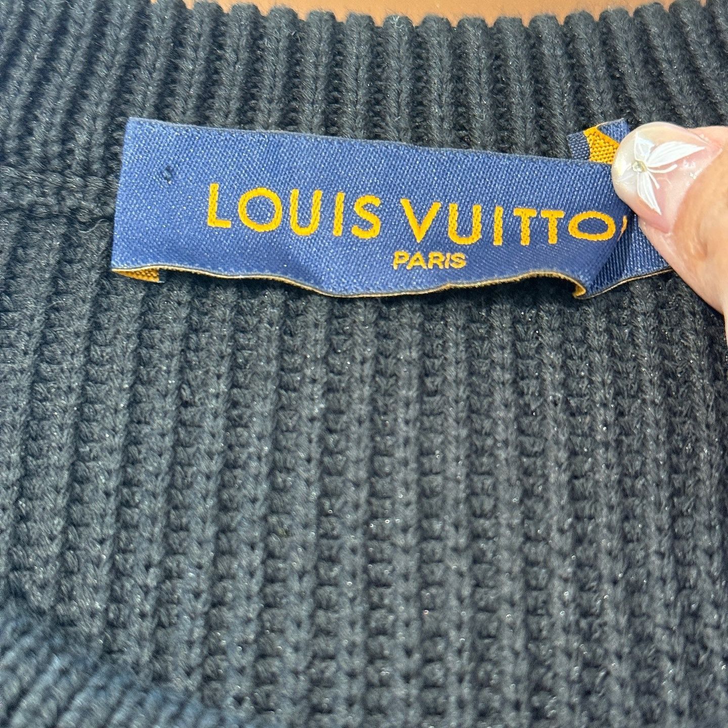 Louis Vuitton Black Bear Ornament Knit Sweater Size US M / EU 48-50 / 2 - 8 Thumbnail