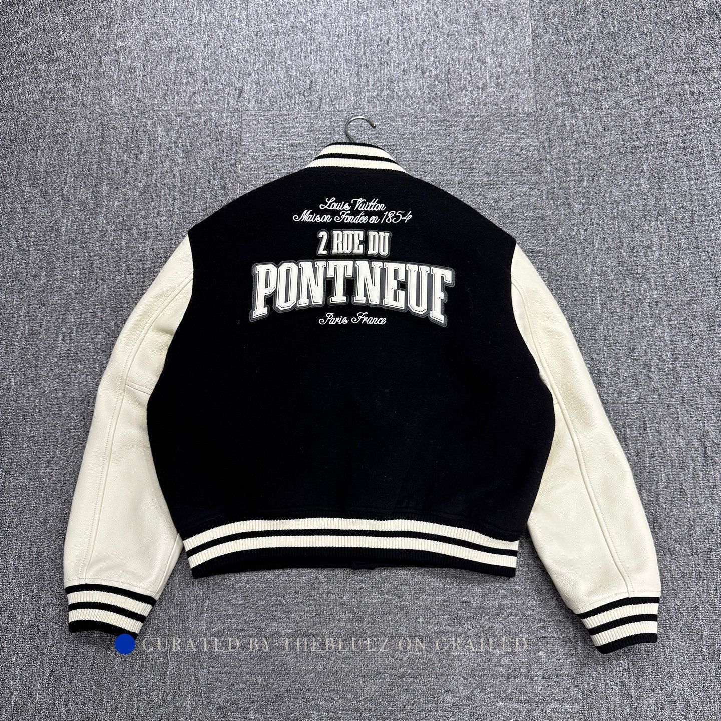 Louis Vuitton Elegant Leather Varsity Jacket in Black Size US M / EU 48-50 / 2 - 2 Thumbnail