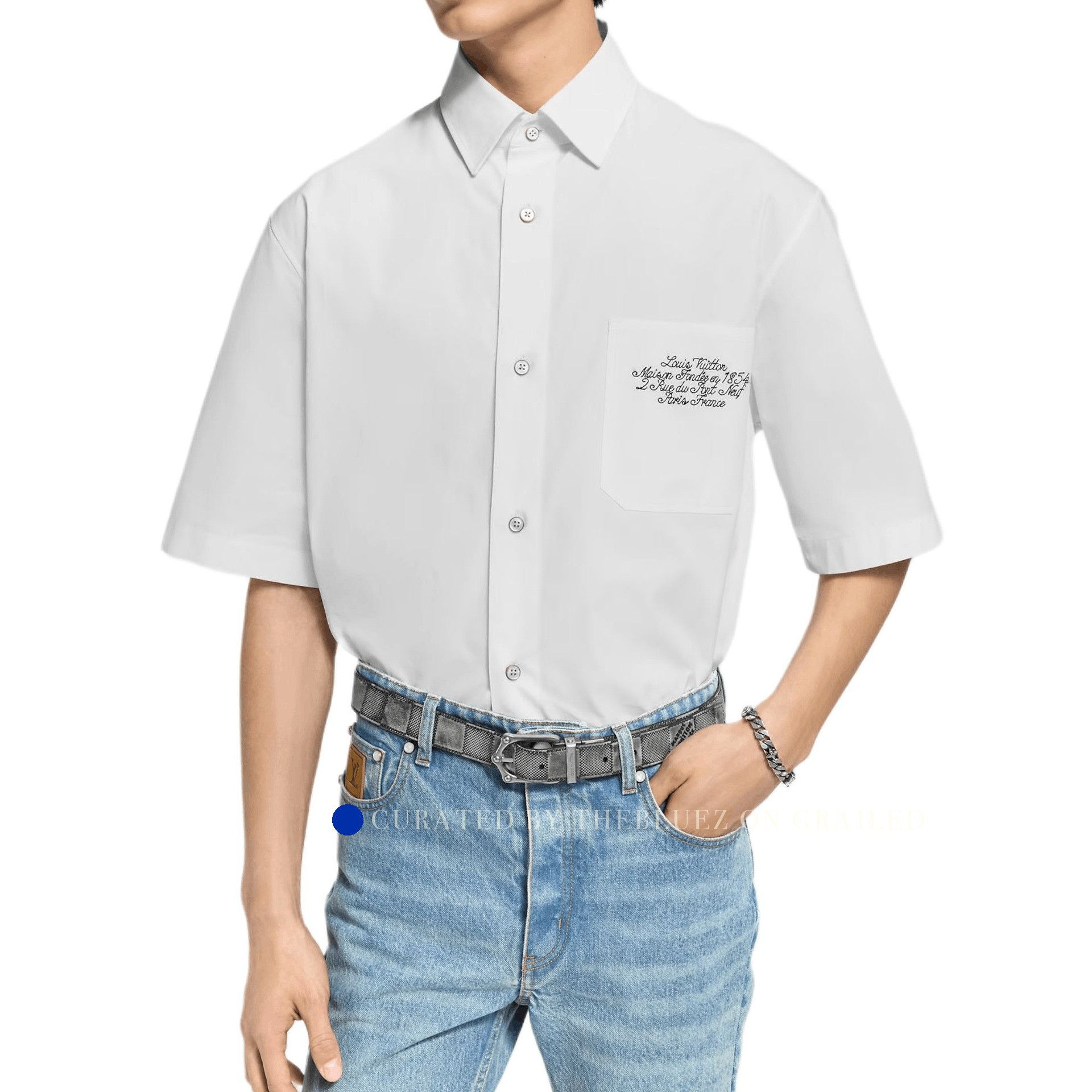 Louis Vuitton Graphic White Short Sleeve Shirt Size US XXL / EU 58 / 5 - 5 Thumbnail