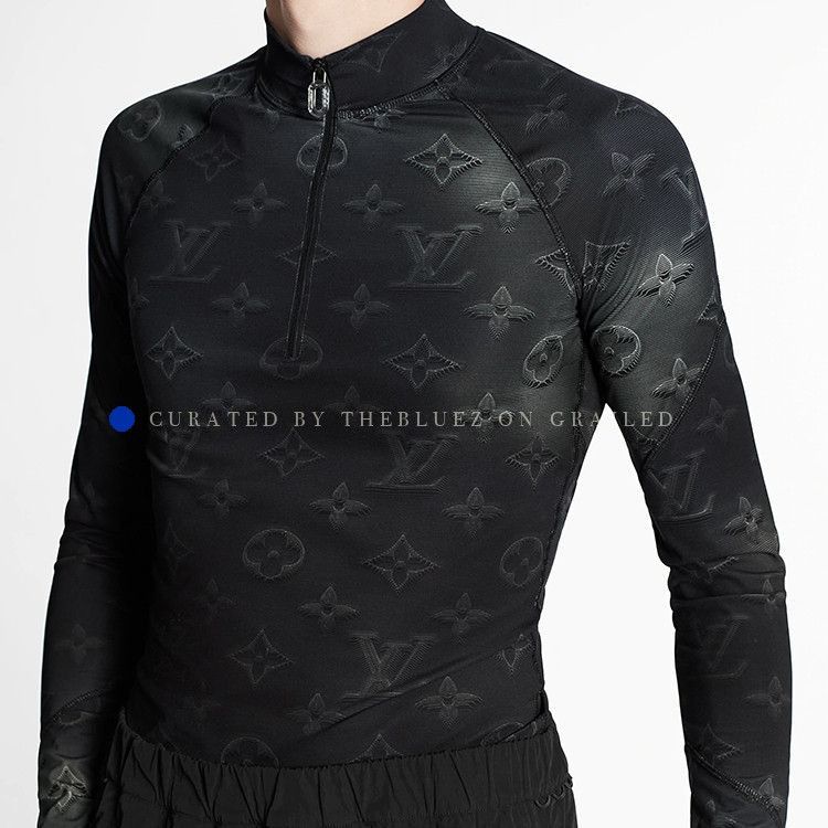 Louis Vuitton Monogram Half Zip Long Sleeve T-Shirt Size US M / EU 48-50 / 2 - 8 Thumbnail