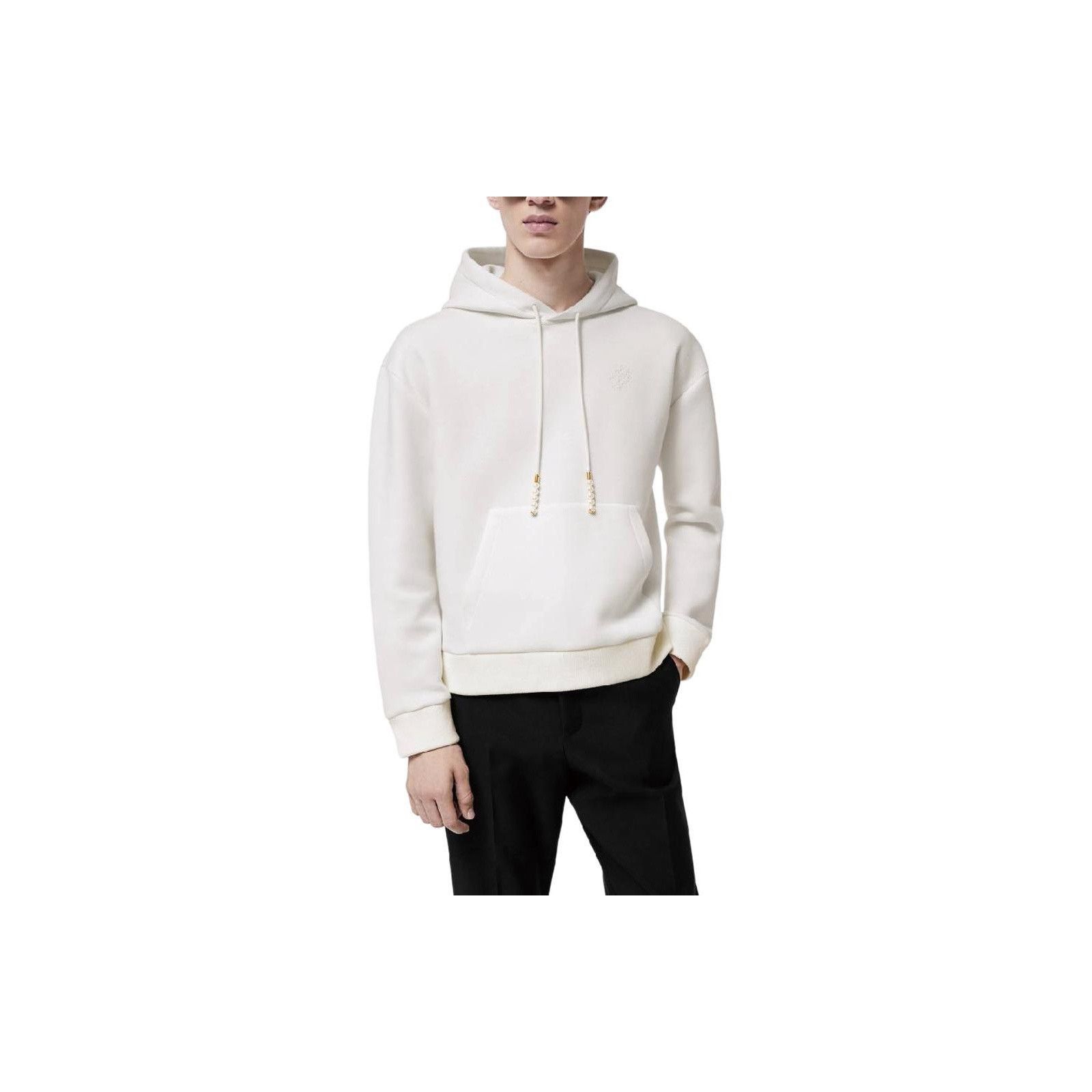 Louis Vuitton Logo Embroidered Hoodie in White Size US XXL / EU 58 / 5 - 8 Thumbnail