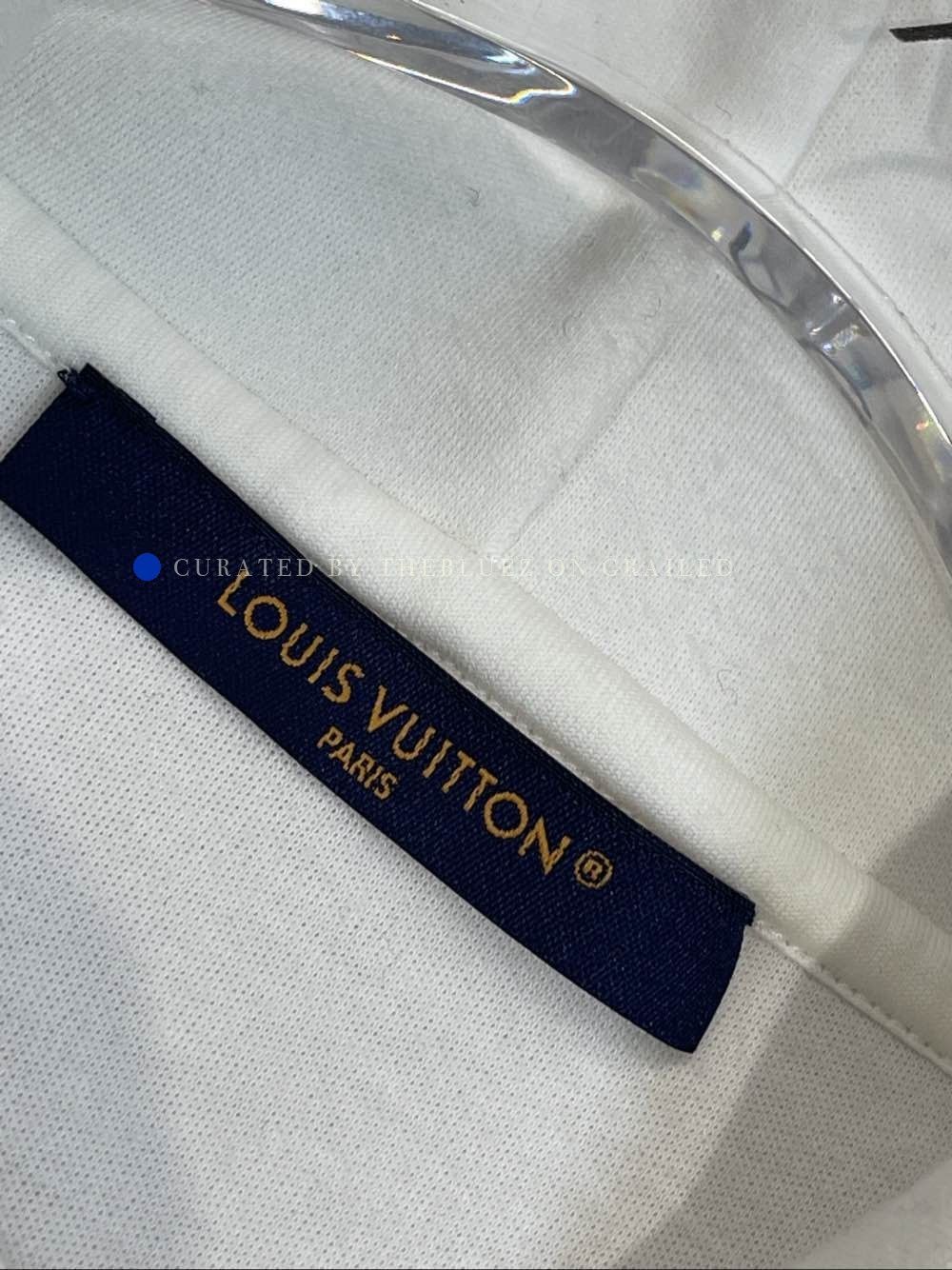 Louis Vuitton Logo Embroidered Hoodie in White Size US XXL / EU 58 / 5 - 3 Thumbnail