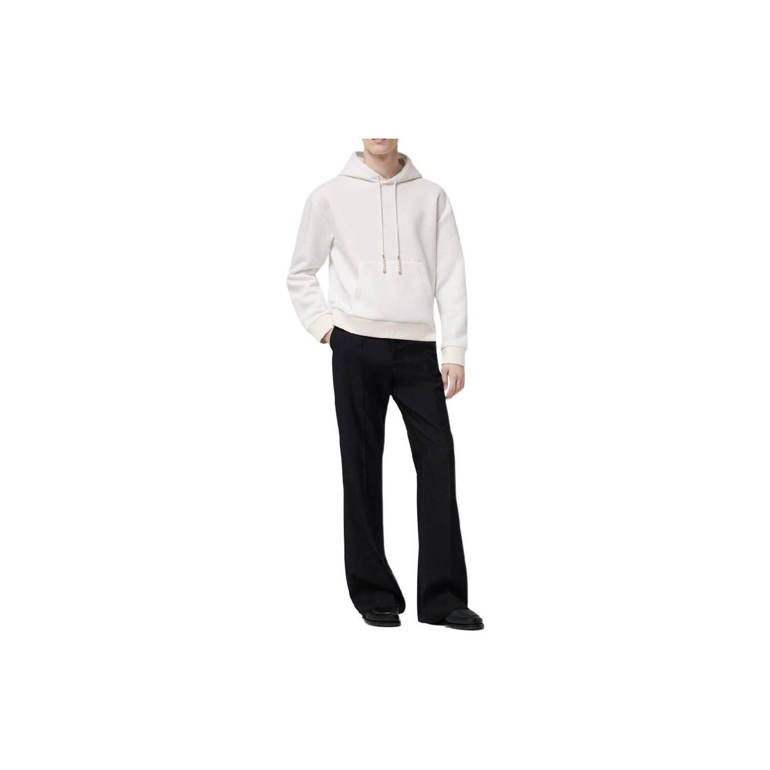 Louis Vuitton Logo Embroidered Hoodie in White Size US XXL / EU 58 / 5 - 6 Thumbnail
